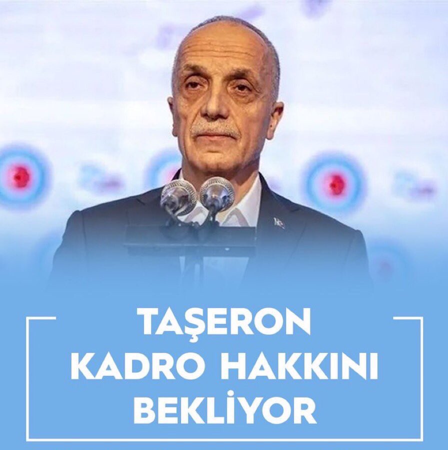 kadrosuz123's tweet photo. @turkiskonf sn. başkan Ergün Atalay 
Kamuda taşeronu bitireceğiz demiştiniz. Gerekirse grev yaparız dediniz. Verdiğiniz sözler nerde.
Sizden bir cevap bekliyor taşeron işçiler Ekim ayında t kadro alacak mı almayacak mı..?
#ErgünAtalayTaşeronaSesVer
@vedatbilgn @isikhanvedat https://t.co/1gksf1X6WB