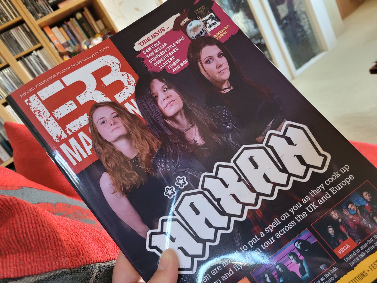 Look out for the latest issue of @EmergingRock magazine arriving on door mats across the country today. There are loads of great features, including my interview with cover stars @HaxanBand, as well as album reviews, all the latest news and the future of the magazine.