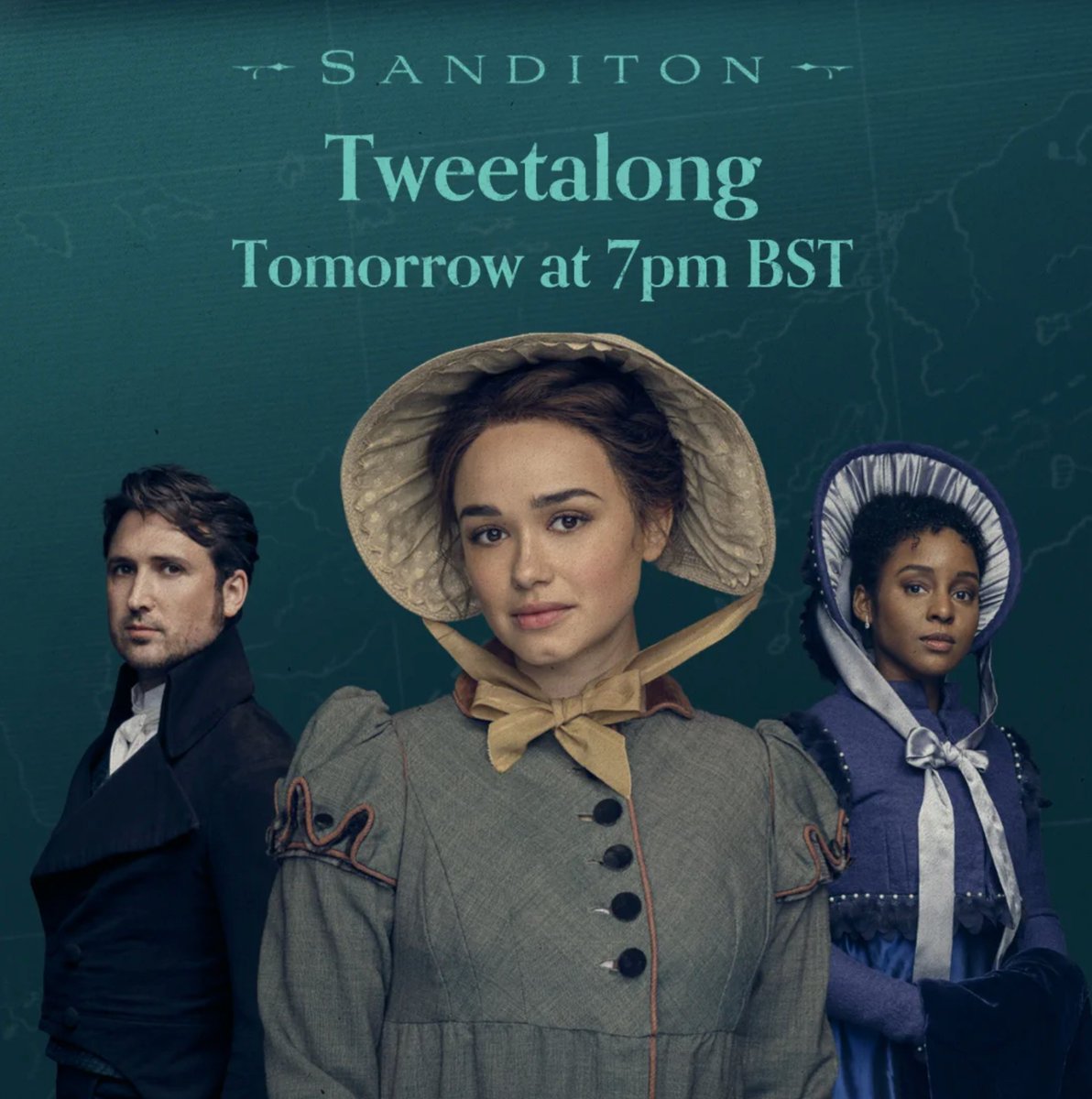 SanditonSister2's tweet photo. 👒
Special #Sanditon / @Sanditon tweetalong of the first episode of #SanditonS3! 👇🏻

📆 Thursday/today
⏰ 7pm BST  🇬🇧 
🌎 See picture for other timezones 
(or check your own time via this time zone converter link:  https://t.co/Ax8Fh3MBFZ) https://t.co/WTHTlrwg9K