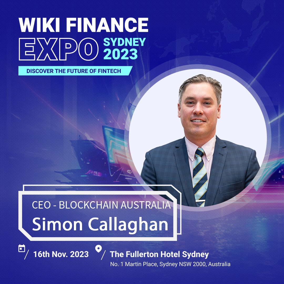 Wikiexpo_global's tweet photo. Meet him at #WikiEXPO
We are delighted to announce that @BlockchainAUS - CEO #SimonCallaghan, will be attending Wiki Finance EXPO Sydney 2023 as Speaker.
Participation ๐๐๐: https://t.co/SDMVpw41d3
#Sydney #Finance #Wikiexpo #Web3 #NFT #Blockchain #Crypto #ETH #BTC #Forex https://t.co/OvSryXxNDw