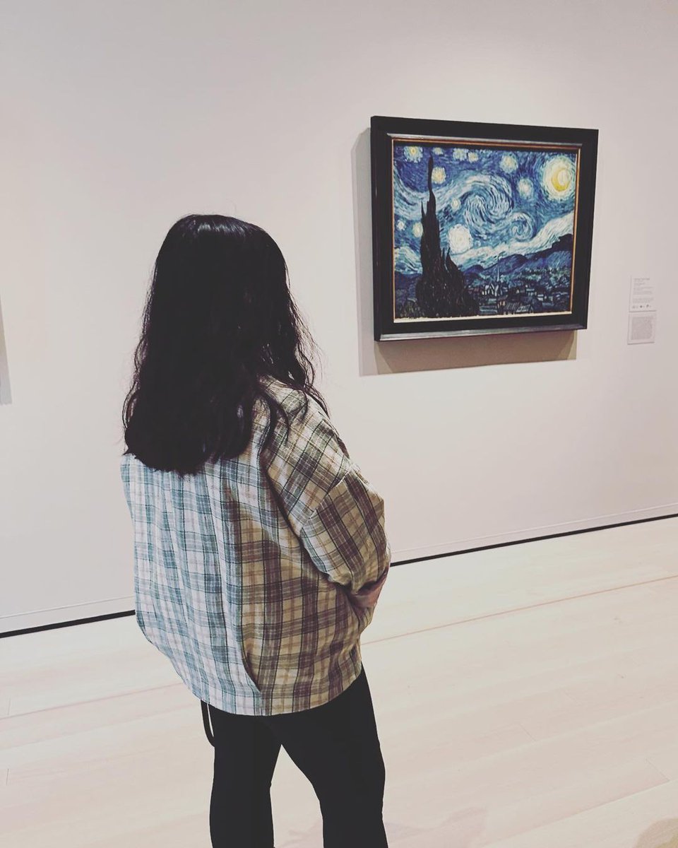 Standing before “Starry Night,” I felt a cosmic connection - as if I could touch the stars that have inspired countless dreams. 🌌💫 Van Gogh’s brilliance illuminated the room, and time stood still in the presence of his genius.

#ArtInNYC #StarryNightMagic #nycadventure