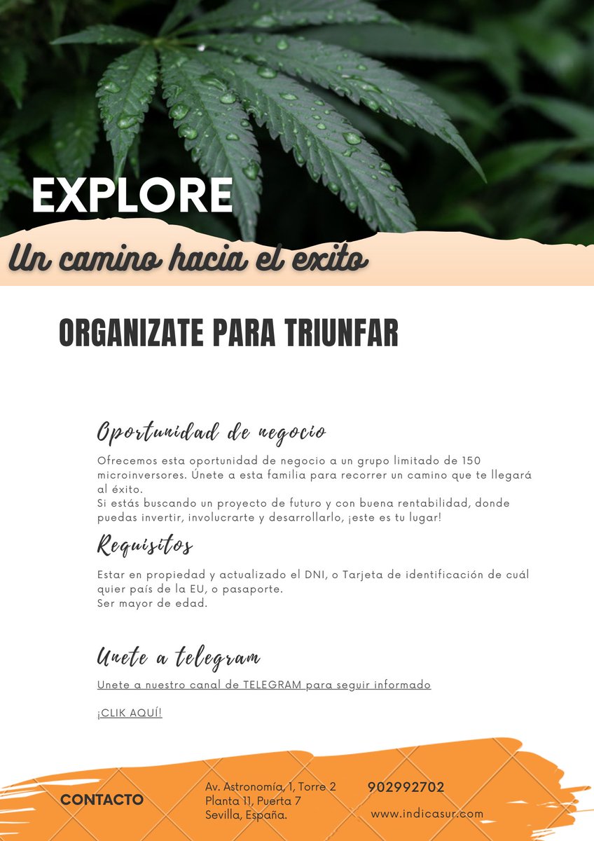 IndicaSur's tweet photo. Oportunidad de negocio para microinversores 📢💰💰💰🌱🌱🌱🌱🌱 https://t.co/IcDKJObmTo