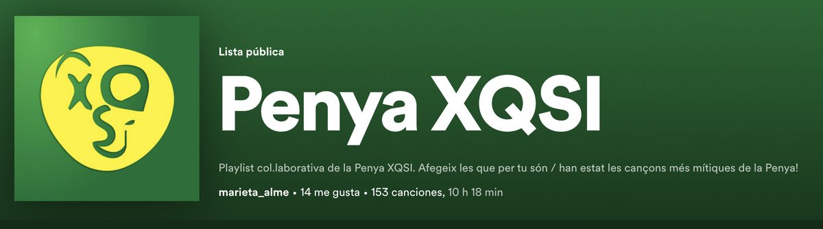 Els agosts es juguen (i teletreballen) a casa 👩🏻‍💻
<a href="/PenyaXQSI/">PENYA XQSI</a> 

➡️ open.spotify.com/playlist/0CzJE…