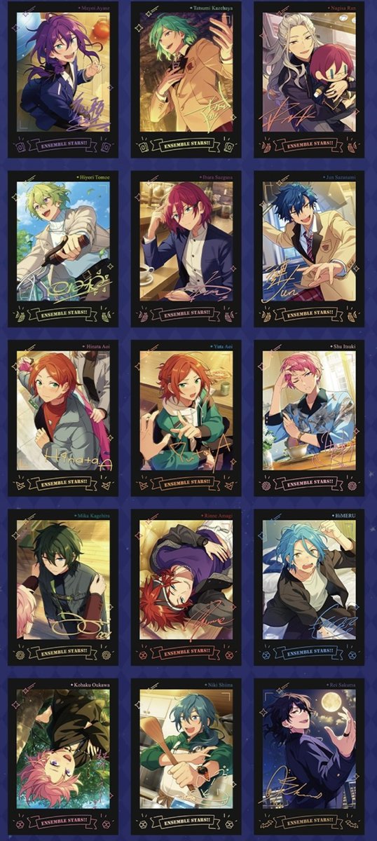 あんスタ 中国 星燦ポラロイド　カード 在庫】星燦チェキ風カード ポラロイド風カード 偶像梦幻祭