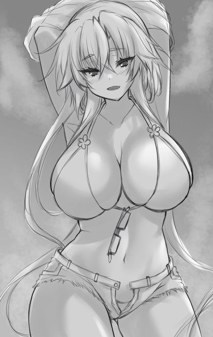 水着描くぞー('ω')ノ 