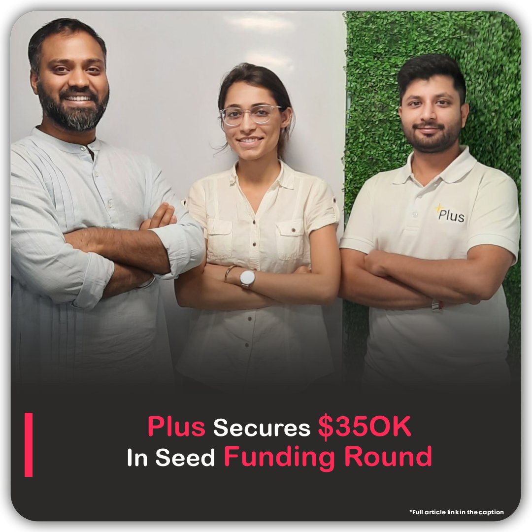 Plus, India’s First Jewellery Savings App, has received $350k in a Seed #fundraising round headed by EvolveX. We Founder Circle, Venture Catalyst, and JITO, as well as angel #investors Vineet Saxena (Ex-founder Myntra, CEO Card91), others.

Read more - viestories.com/plus-secures-3…