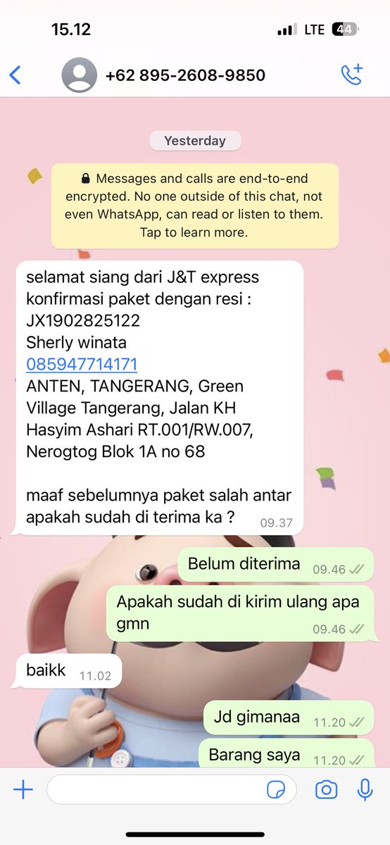 sherlypurple's tweet photo. @jntexpressid KAPOK PARAH PAKE JNT BARANG SALAH KIRIM GAK ADA TANGGUNG JAWABNYA BARANG GUE ILANG !! PARAHH JANGAN PAKE JNT LAGI HARAMMMM https://t.co/mnaC2RR0FA