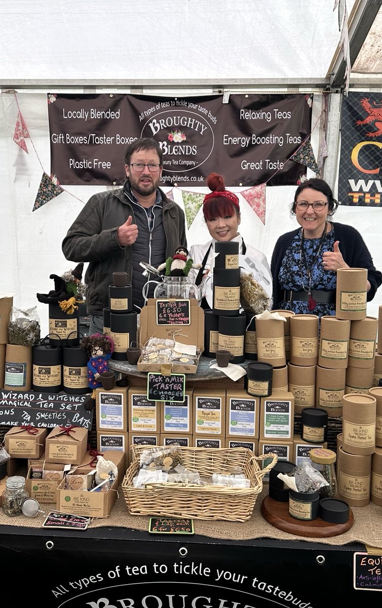 Joining us for the first time this year Broughty Blends brought along a tempting range of teas and <a href="/Cherish/">Cherish</a> served their delicious Silver Needle and Jasmin teas with her dishes! <a href="/ChamberPerth/">Perthshire Chamber</a> @PerthshireLocal <a href="/perth_show/">Perth Show</a> <a href="/PerthCityCentre/">Perth City & Towns</a>