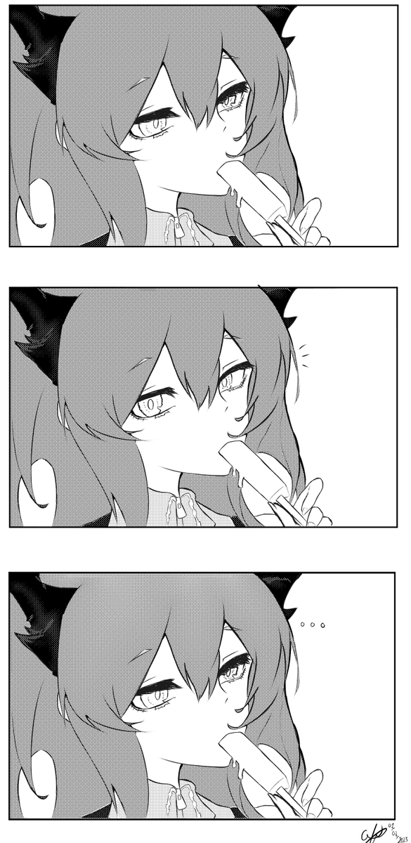 watarillust's tweet photo. Surtr wanna share-

Tried two different ways to make this. #明日方舟 #Arknights #アークナイツ https://t.co/6gsrVGU4lF