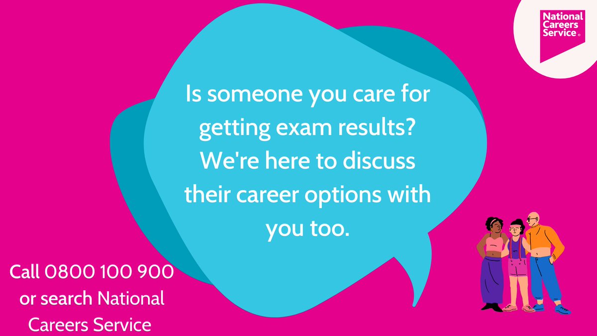 CareersWestMids's tweet photo. If you’ve had your exam results and would like to chat to an expert careers adviser about your next steps, then the National Careers Service is here to help.

You can chat to an adviser online through our website or call us on 0800 100 900.

#AskNationalCareers #ExamResults2023 https://t.co/GGj11orL2m