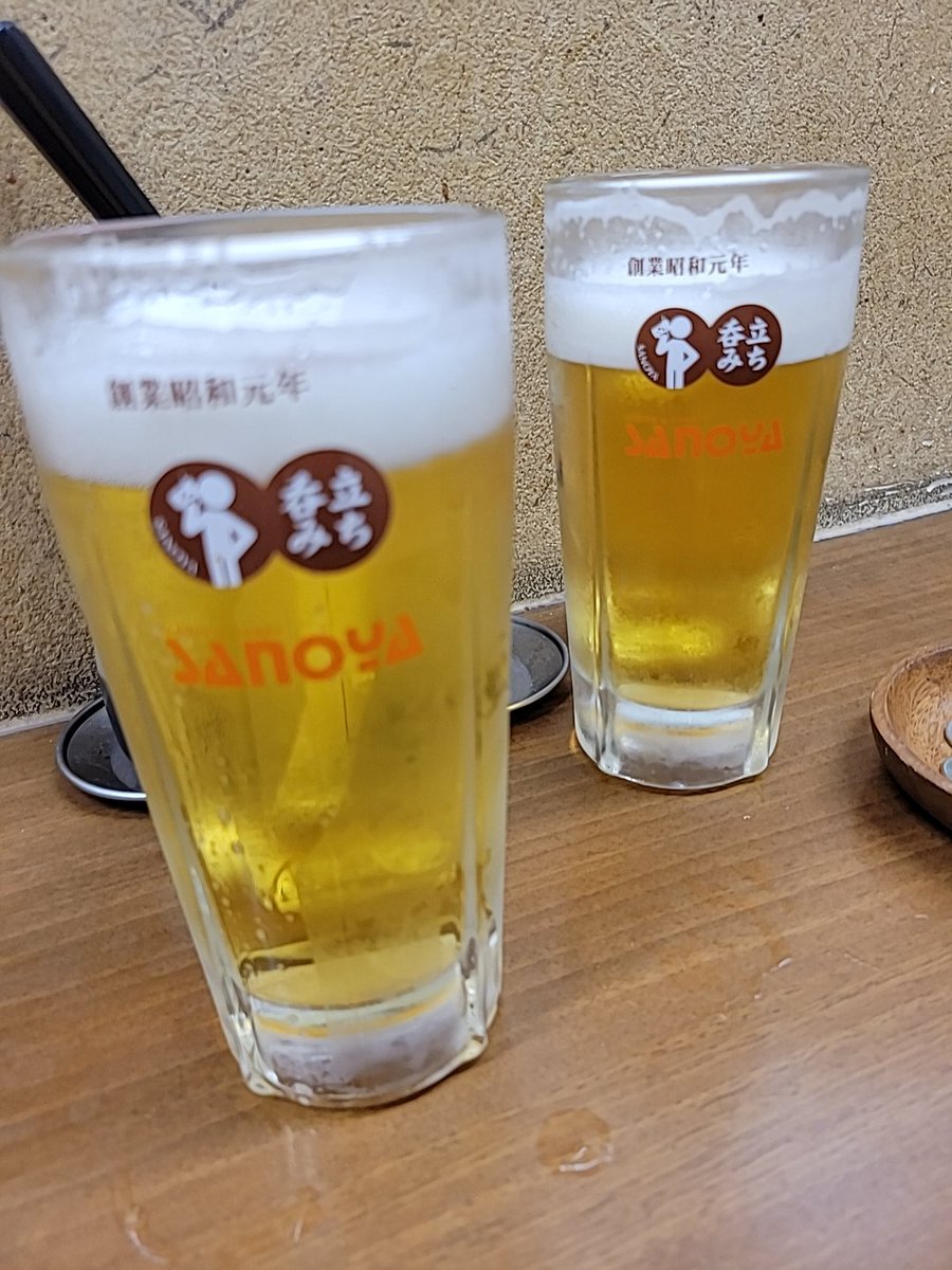 bill090324's tweet photo. 久々の佐野屋🍻
暑い中をくぐり抜けて呑むビール🍺はやっぱり旨いっ‼️

 #佐野屋
 #大曽根
 #立ち呑み
 #昼呑み https://t.co/lUpX6BGOqF