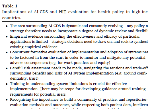 The need to strengthen the evaluation of the impact of Artificial Intelligence-based decision support systems on he… pubmed.ncbi.nlm.nih.gov/37579545/ 
The need for rigorous and continuous evaluation and monitoring of processes and outcomes associated with information technology
#ParmAI