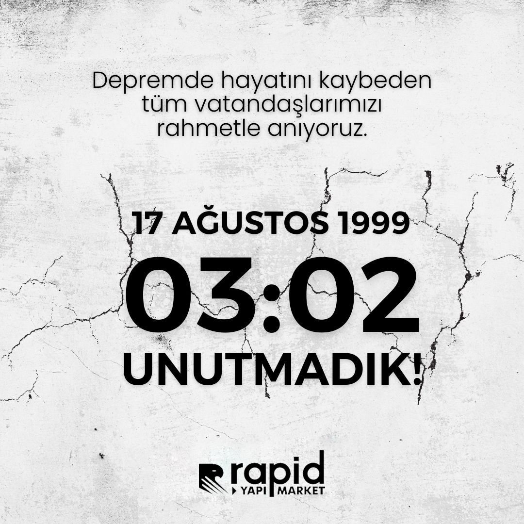17 Ağustos 1999 Gölcük Depremi’nde hayatını kaybeden vatandaşlarımıza Allah’tan rahmet, yakınlarına sabır diliyoruz.

#17ağustos1999 #99depremi