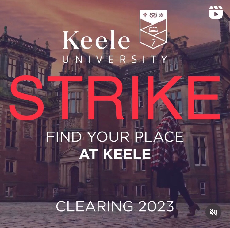 Welcome to #Clearing2023 at @KeeleUniversity , where staff are on strike over the university’s use of punitive indefinite 50% pay cuts to punish staff taking part in the marking boycott. We are not going away, we are not backing down, we fight on.