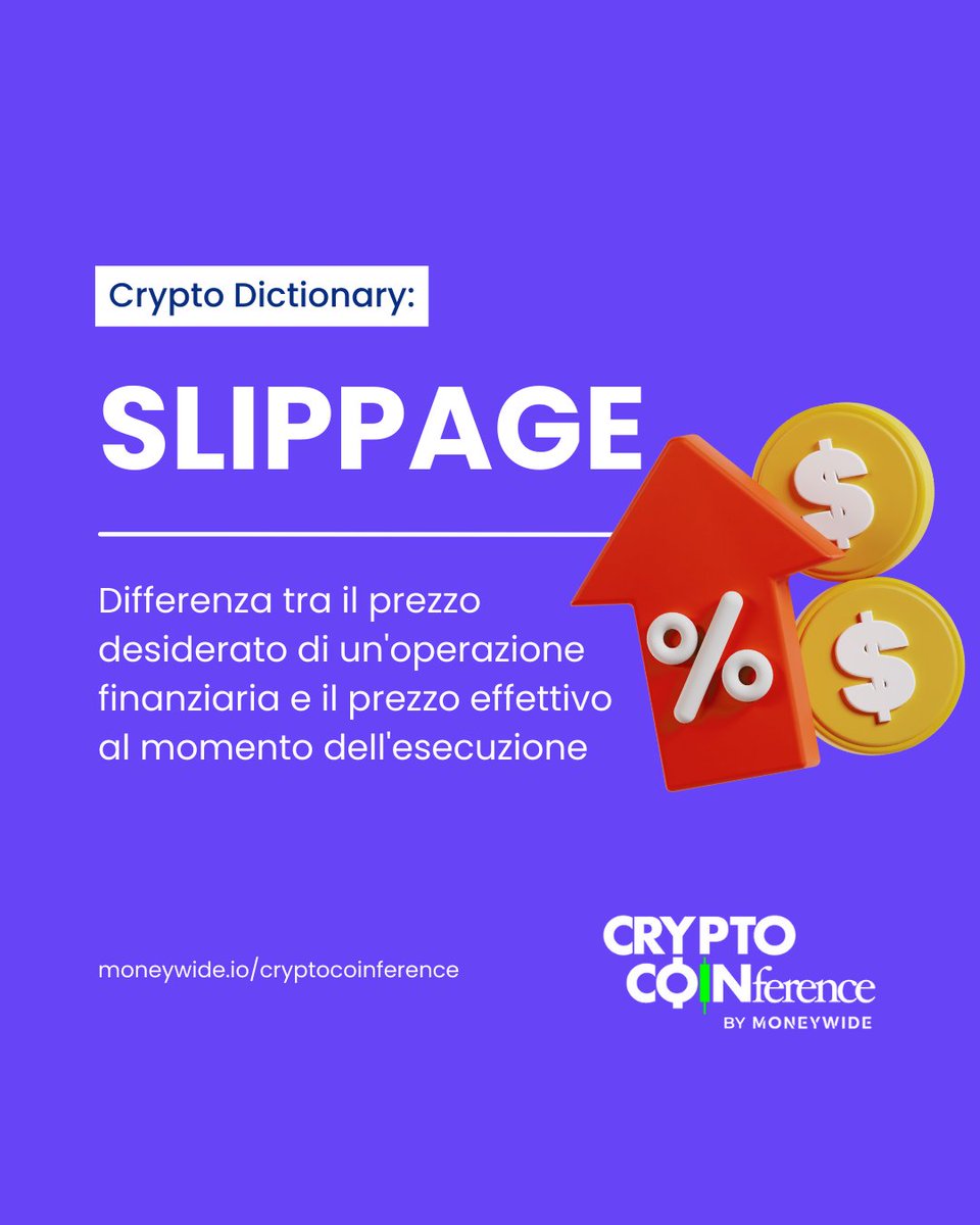 Tutto chiaro?

Allora sei già un passo più vicino all'arrivare super preparato alla prossima #CryptoCoinference!

Anche se ancora ti sembra lontana, acquista subito i tuoi ticket sul nostro sito. Potrai usufruire di uno sconto speciale 👉🏼 moneywide.io/cryptocoinfere…