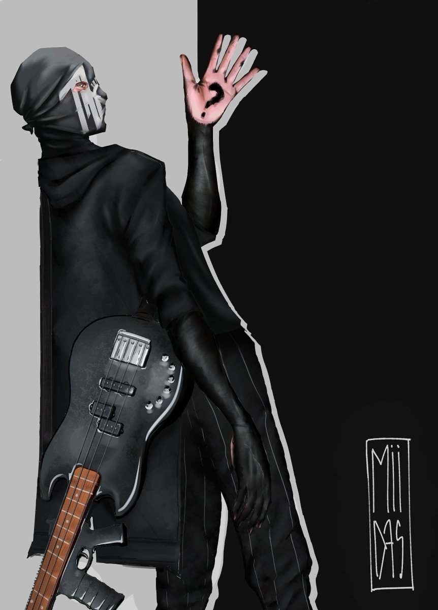 miidasart's tweet photo. 🎸❓️

#sleeptoken #fanart https://t.co/5EPsstfJN1