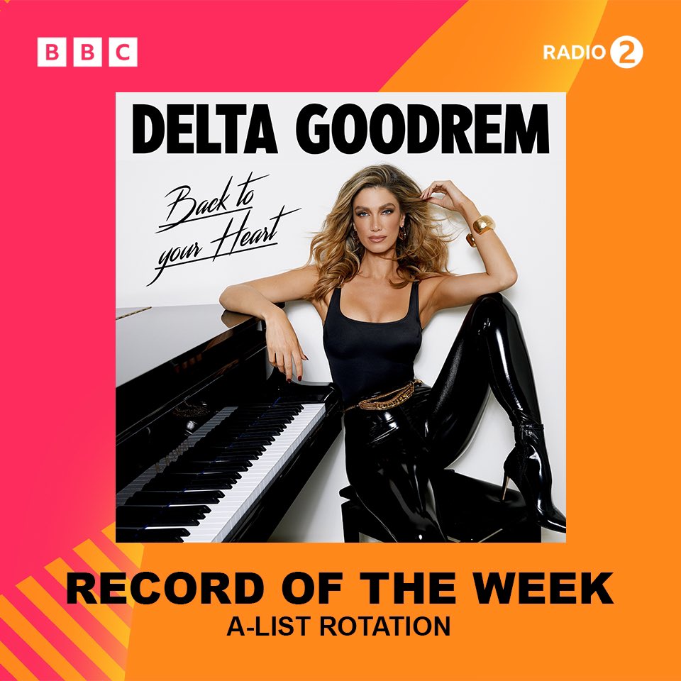 DeltaGoodrem's tweet photo. RECORD OF THE WEEK &amp; A-LIST BABY 💥🇬🇧💥 @BBCRadio2 So so grateful!!! #BackToYourHeart https://t.co/snqv6O7RTF