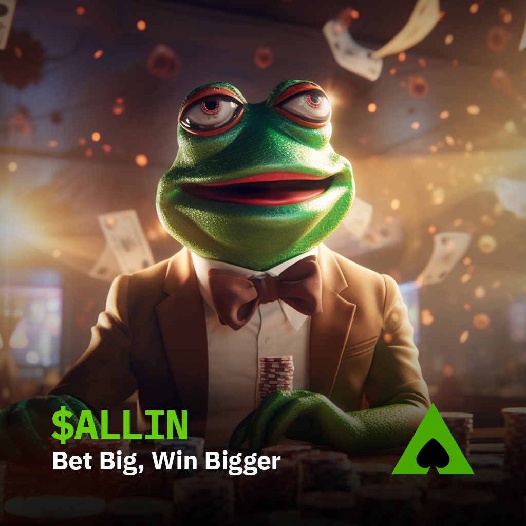 Brand Upgrade? ✅
Multiplayer TG Roulette soon? ✅
Discord Casino soon? ✅
Discord Poker soon? ✅

Lots of stuff in the works at $ALLIN

Join us 👉 t.me/allincryptocas…

#Shibamilady $SPIDER $STONKS $CHAP #0XS $COCO $BAZED $CC