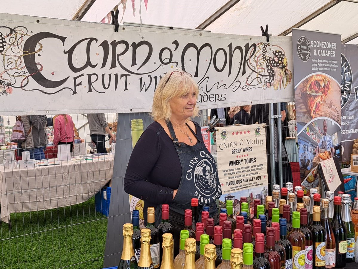 Supporting POAP again, <a href="/cairnomohrwines/">Cairn o Mohr Wines 🥂</a> brought along their delicious and refreshing range of alcoholic and non-alcoholic range of  fruit wines and ciders to tempt the taste buds! <a href="/ChamberPerth/">Perthshire Chamber</a> @PerthshireLocal <a href="/perth_show/">Perth Show</a> <a href="/PerthCityCentre/">Perth City & Towns</a>