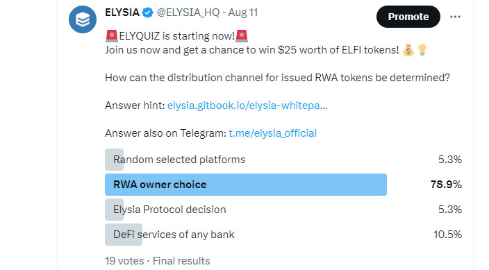 Most of our quizzers answered correctly! 🎉🎉🎉 How can the distribution channel for issued RWA tokens be determined? 🌍🏦 When it comes to issued RWA tokens, the distribution process follows a flexible approach. The real asset owner gets to decide the most suitable…