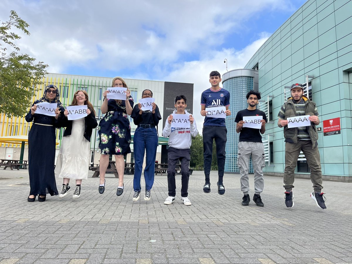 Brentside's tweet photo. What an incredible set of achievements and incredible group of students. These are the barristers, politicians, diplomats, compter experts, doctors, lawyers, ancient historians of the future! #achiement #success #alevelresults2023 https://t.co/PZZyO6gDa7