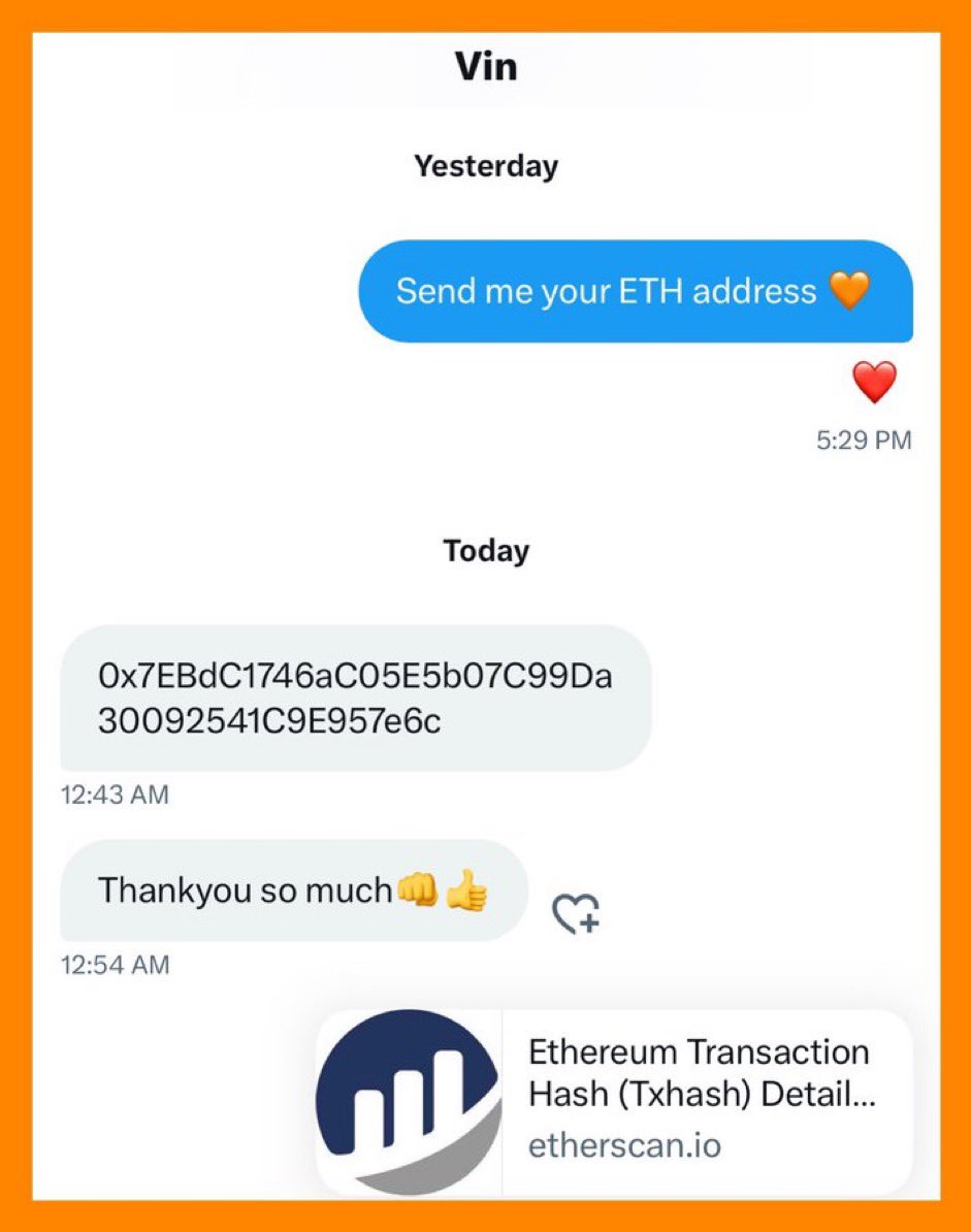 Today is my B-DAY, but giving makes me the happiest I can be 🧡

Drop your ETH address &amp; RT

Must be following me 🔔