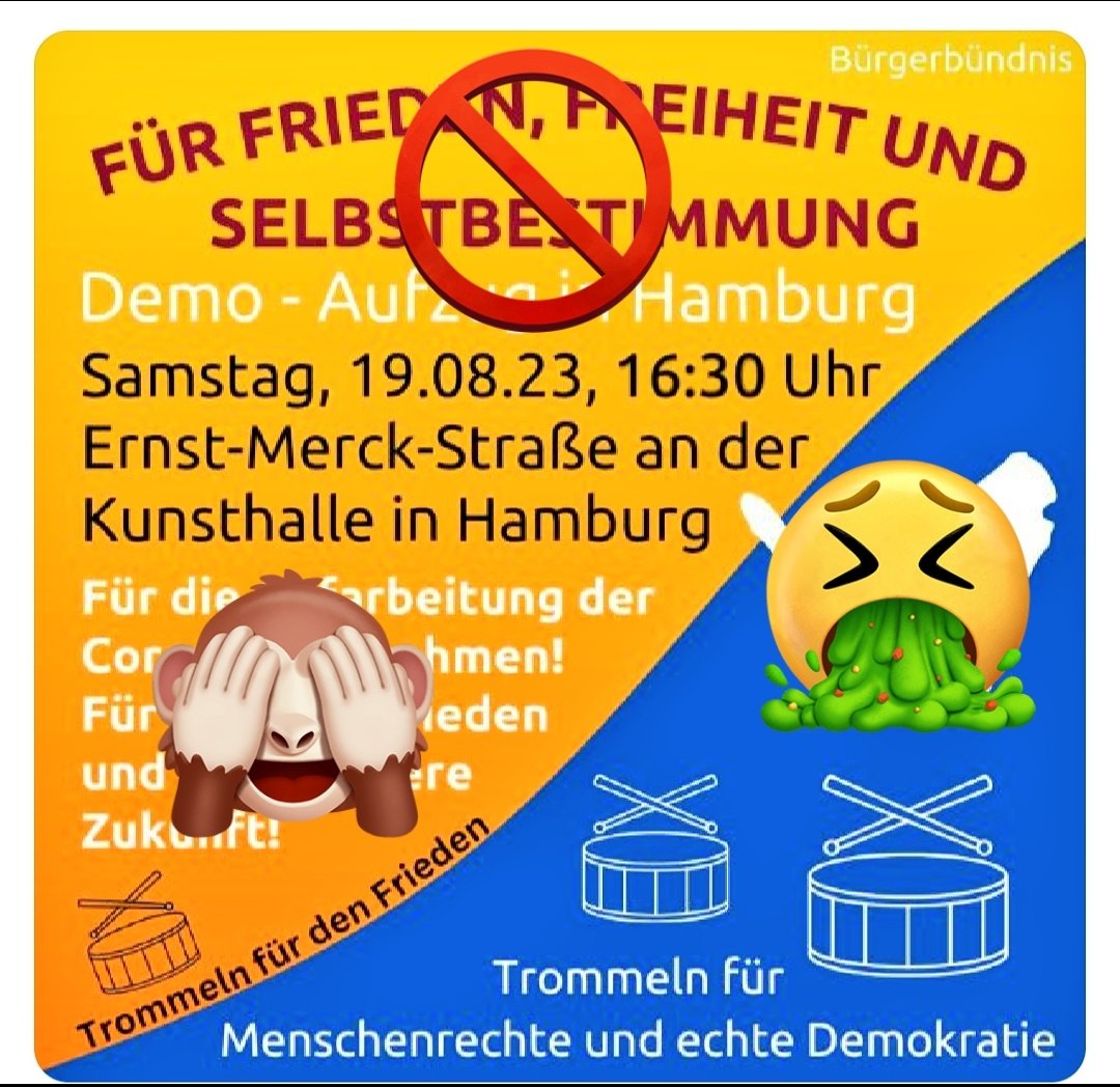 schnappi_e's tweet photo. #hh1908 #KeinFußbreit für Querdullis, Reichsbürger:innen und sonstiges rechtsradikales und rechtsoffenes "Gesocks". Ihr seid in #Hamburg nicht willkommen! #Antifa #Afa #schwurbelwatchhh #nonazishh https://t.co/iBYDJkk4CP