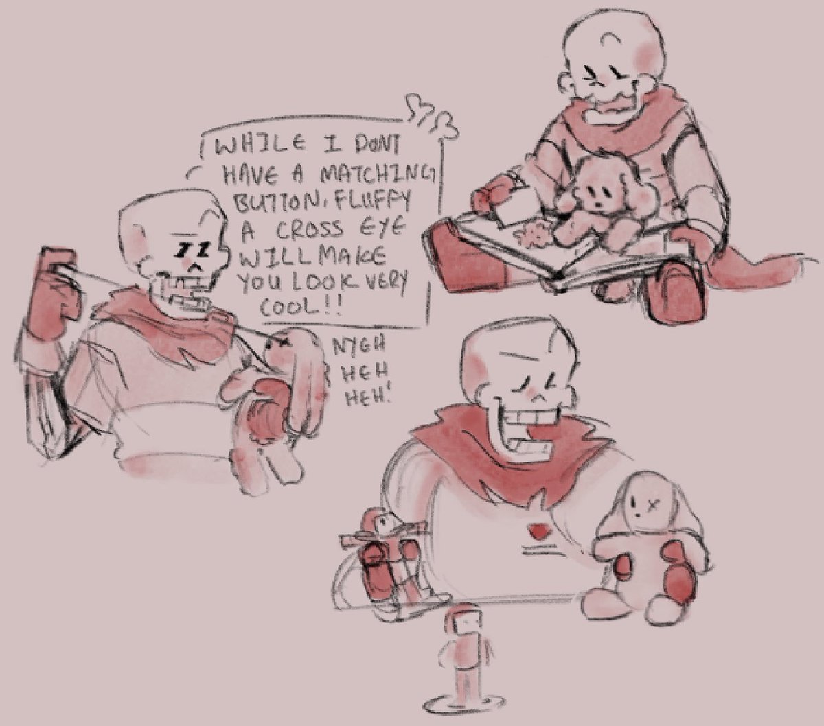 Day 160 of drawing Papyrus until he cameos in deltarune! I propose to you, what if The fluffy bunny book came in one of those book and toy sets? And also may I suggest, what if he still has the little guy? What then?
#undertale #DELTARUNE