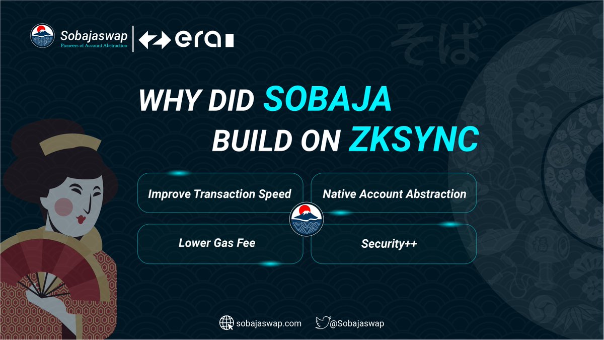 Sobajaswap's tweet photo. Why did we build on #ZKSync Era? ๐ค
You can totally take advantage of these breakthroughs ๐
Check it out ๐ https://t.co/whHTu75QZX
#Sobajaswap #ETH #zkSync #BuildOnzkSync #BTC #Crypto https://t.co/9HY7MHI8vX