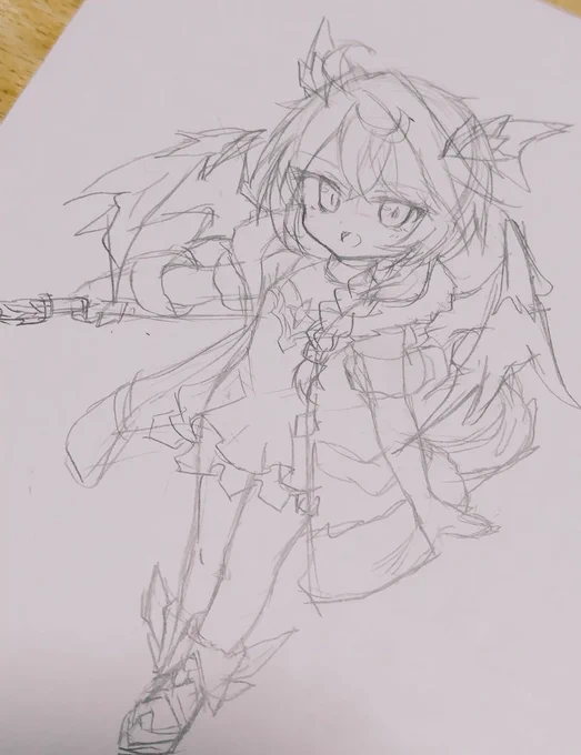 軽い気持ちで描き始めたらてぇへんな事になったんだ…線がぐちゃぐちゃ!!!!! 