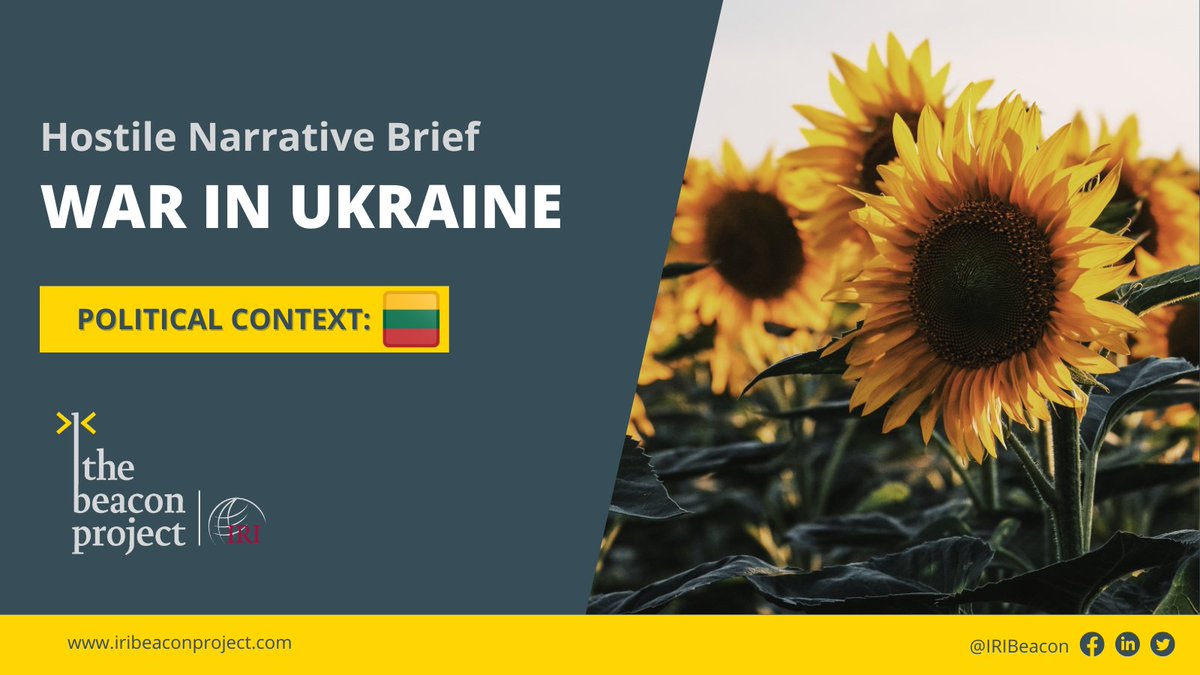 Read the special report by Urtė Andriukaitytė of <a href="/CivicResilience/">Civic Resilience Initiative</a> on the Kremlin influence in #Lithuania 🇱🇹 and how it relates to Russia's war of aggression in #Ukraine 🇺🇦
#StandWithUkraine 
iribeaconproject.org/sites/default/…