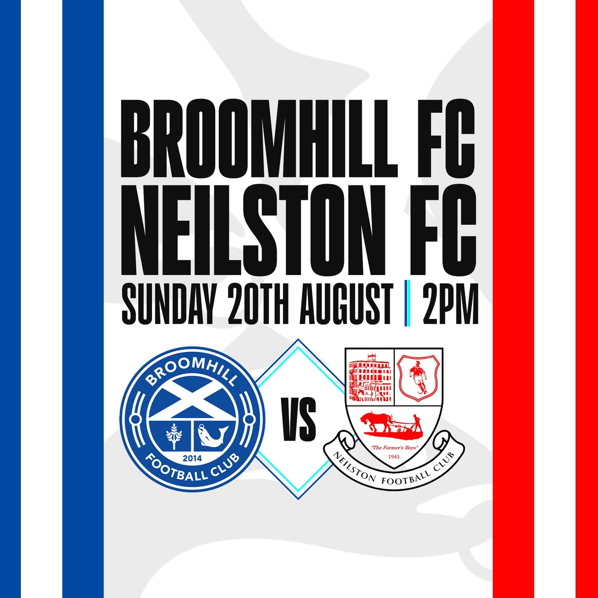 Dumbarton FC season ticket holders get into our games for £4! 

Come along and see us on Sunday as we welcome Neilston to The Rock in the First Round of the biggest cup competition in Scotland, The South Challenge Cup.

Kick off is 2pm! 🔵⚪️