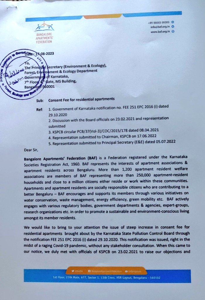 Bangalore Apartments' Federation tweet media