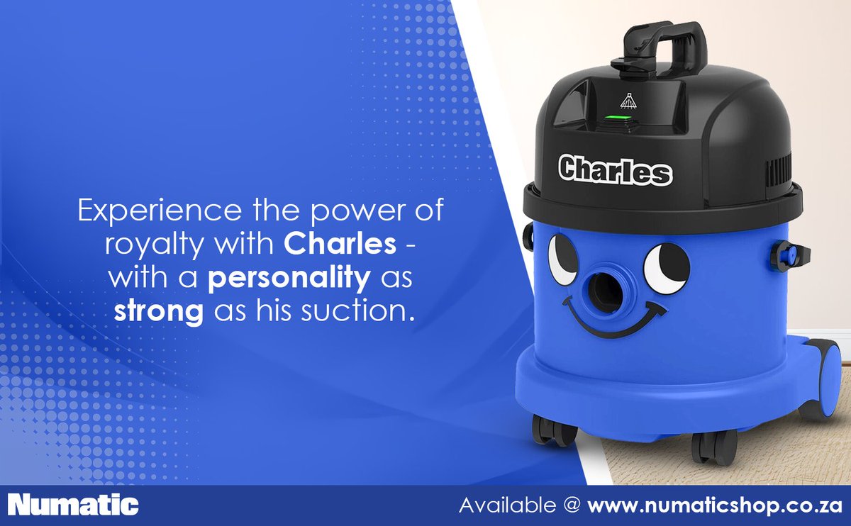 #Charles #PowerfulCleaning #WetAndDryVacuum #VersatileCleaning #EfficientCleaning #HomeCleaning #IndustrialCleaning #CleanLikeAPro #CleanWithCharles #Numatic #NumaticSA