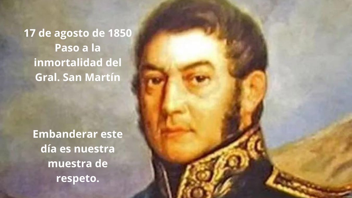 GralGuemes_1817's tweet image. "Mi juventud fue sacrificada al servicio de los españoles; mi edad mediana al de la Patria; creo que me he ganado mi vejez".
#SanMartín #Embanderar
#inmortalidad