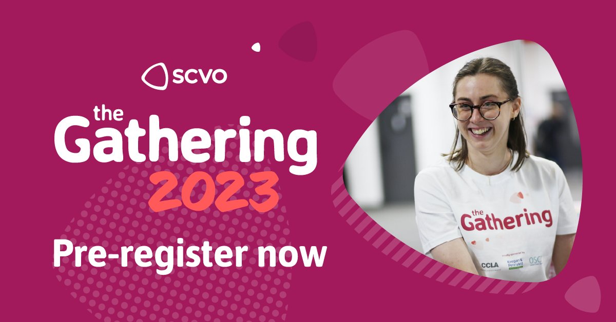 🔔 There's still time to pre-register for the Gathering! With a packed programme of 75 workshops, seminars, and training sessions, you'll have loads to get involved in. 📆 7 and 8 November 📍 EICC Edinburgh Pre-register here 👉 bddy.me/3E0Gm09 #SCVOGathering