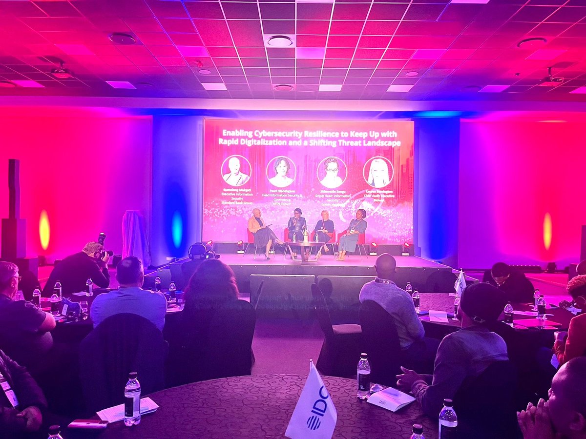 idcmetaevents's tweet image. In honor of South Africa&apos;s Women&apos;s Month, pioneering thought leaders women are now on stage at the IDC Security Roadshow to discuss the theme &apos;Enabling Cybersecurity Resilience to Keep Up with Rapid Digitalization and a Shifting Threat Landscape&apos;.
 
#IDCITSECURITY @IDCMEA