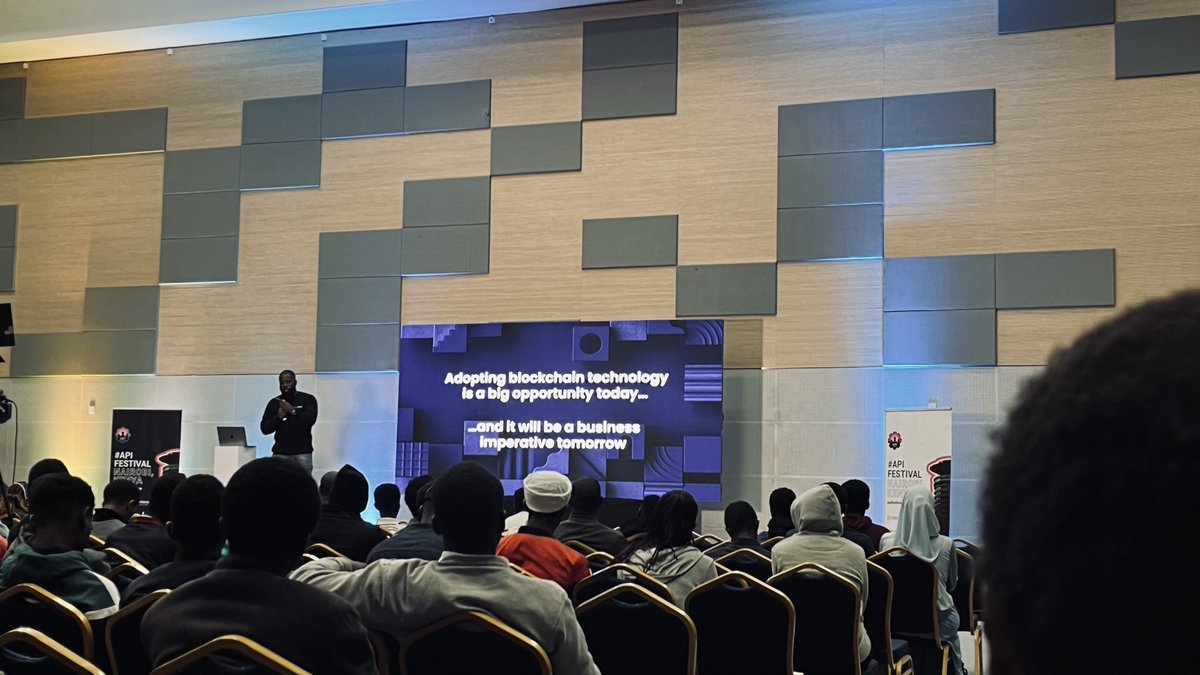 'Adopting #blockchain technology is a big opportunity today... and it will be a business imperative tomorrow' - @bleso_a, Senior Developer Relations and Ecosystem Marketing, EMEA @circle @apifestivalke #API #APIFEST2023 #APIFestivalKE #Web3 #B2B