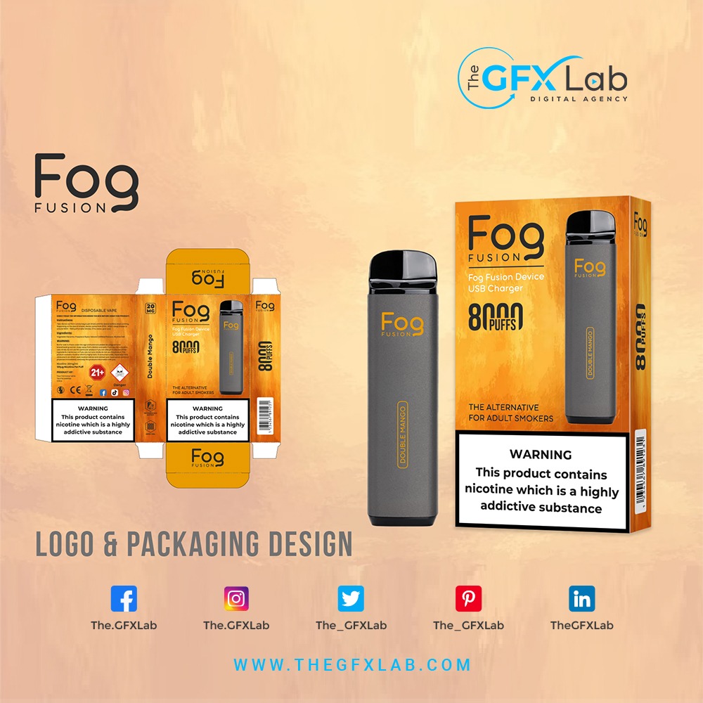 The_GFXLab's tweet photo. Take your vaping to the next level with this gorgeous disposable vape packaging design. The GFX Lab can help you choose the ideal packaging for your company.💯 #DisposableVape #TheGFXLab #PackagingDesign #vapecommunity #vapefactory #vapepackagingdesign #vapelogodesign @vapeclub https://t.co/O1a0YvdyfA