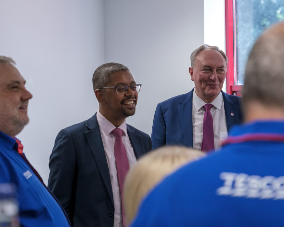 TUC Cymru (@walestuc) on Twitter photo Great to be in Magor yesterday with <a href="/vaughangething/">Vaughan Gething</a> <a href="/PaddyLillisGS/">Paddy Lillis</a> and <a href="/bally_auluk/">Bally 🦁</a> to open the new Union Learning centre at the Tesco distribution site 👏
Coordinated through the Wales Union Learning Fund, the centre will help workers access equipment and develop IT skills👍 Great to be in Magor yesterday with <a href="/vaughangething/">Vaughan Gething</a> <a href="/PaddyLillisGS/">Paddy Lillis</a> and <a href="/bally_auluk/">Bally 🦁</a> to open the new Union Learning centre at the Tesco distribution site 👏
Coordinated through the Wales Union Learning Fund, the centre will help workers access equipment and develop IT skills👍