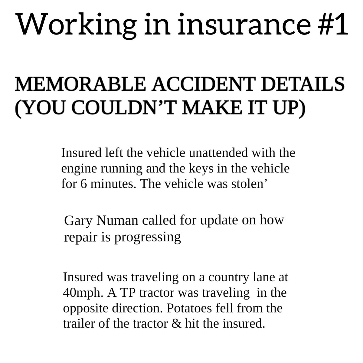 CulturalMeme's tweet photo. #Memes #insurance #CarInsurance #workinginsurance #Incident https://t.co/3TvXX38ZtI