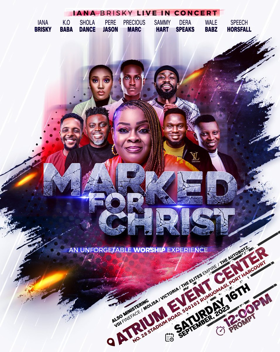 Sholadance's tweet photo. Marked For Christ 0.2
Plan to attend 🔥🔥
#musicconcert https://t.co/zKHqb4xAcL
