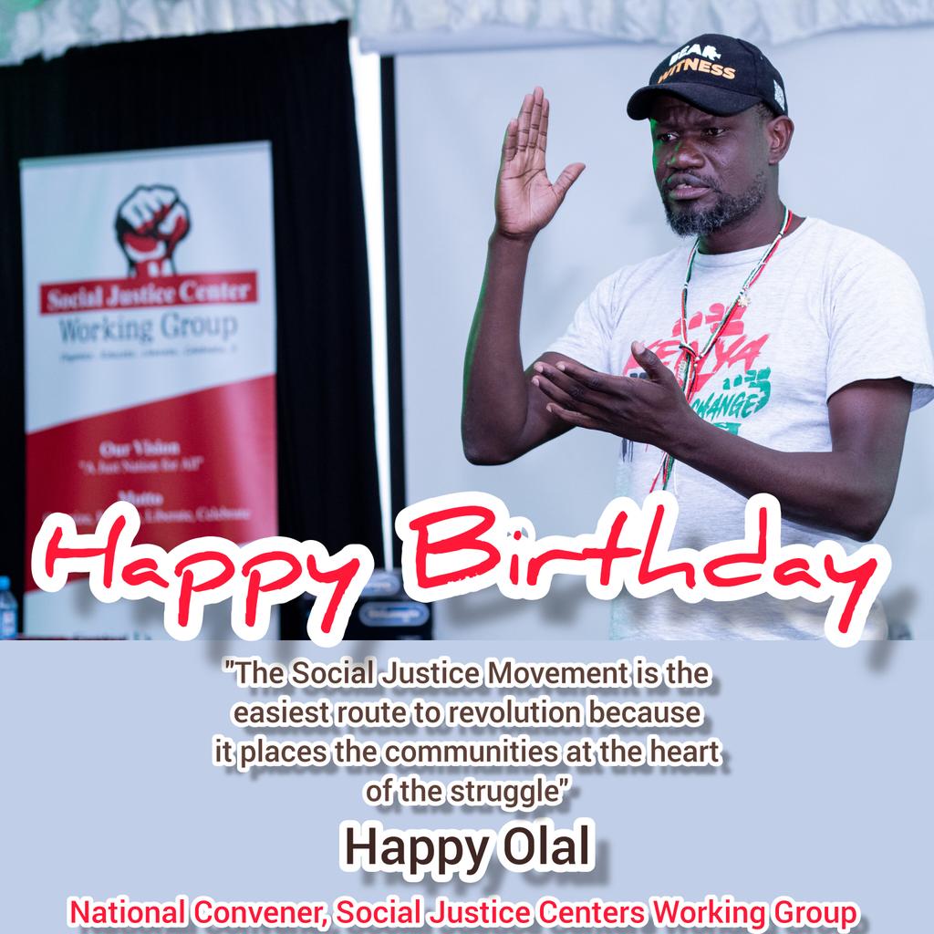 🎉 Happy birthday to a revolutionary @happyolal Your fearless pursuit of justice has inspired generations and continue to shape our world. Thank you for your courage, vision and championing the cause of justice. May your birthday be as extraordinary as your contributions. VIVA ✊🏿