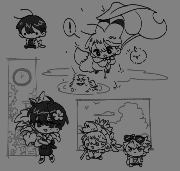 Shounen_W's tweet photo. break time doodles https://t.co/AlN7AGXbcF