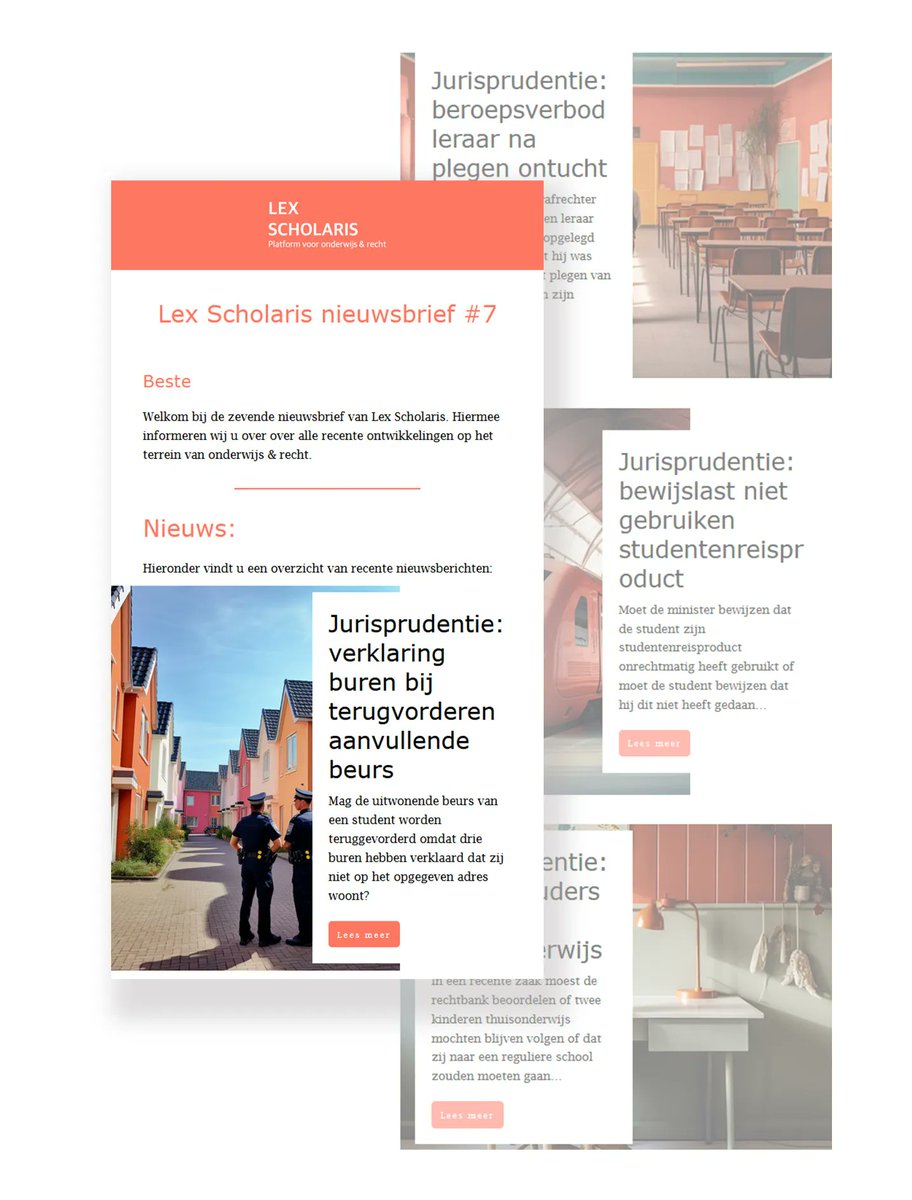 📨 We hebben een nieuwsbrief verstuurd waarmee wij onze abonnees informeren over al het nieuws op het gebied van onderwijs &amp; recht. 

Wil je deze nieuwsbrief ook ontvangen? Meld je dan hier aan: 
buff.ly/3lCzDn9
