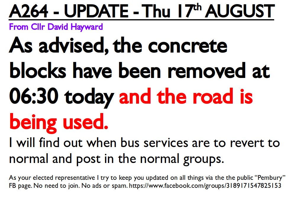 Cllr David Hayward - @pembury.bsky.social (@votepembury) on Twitter photo 