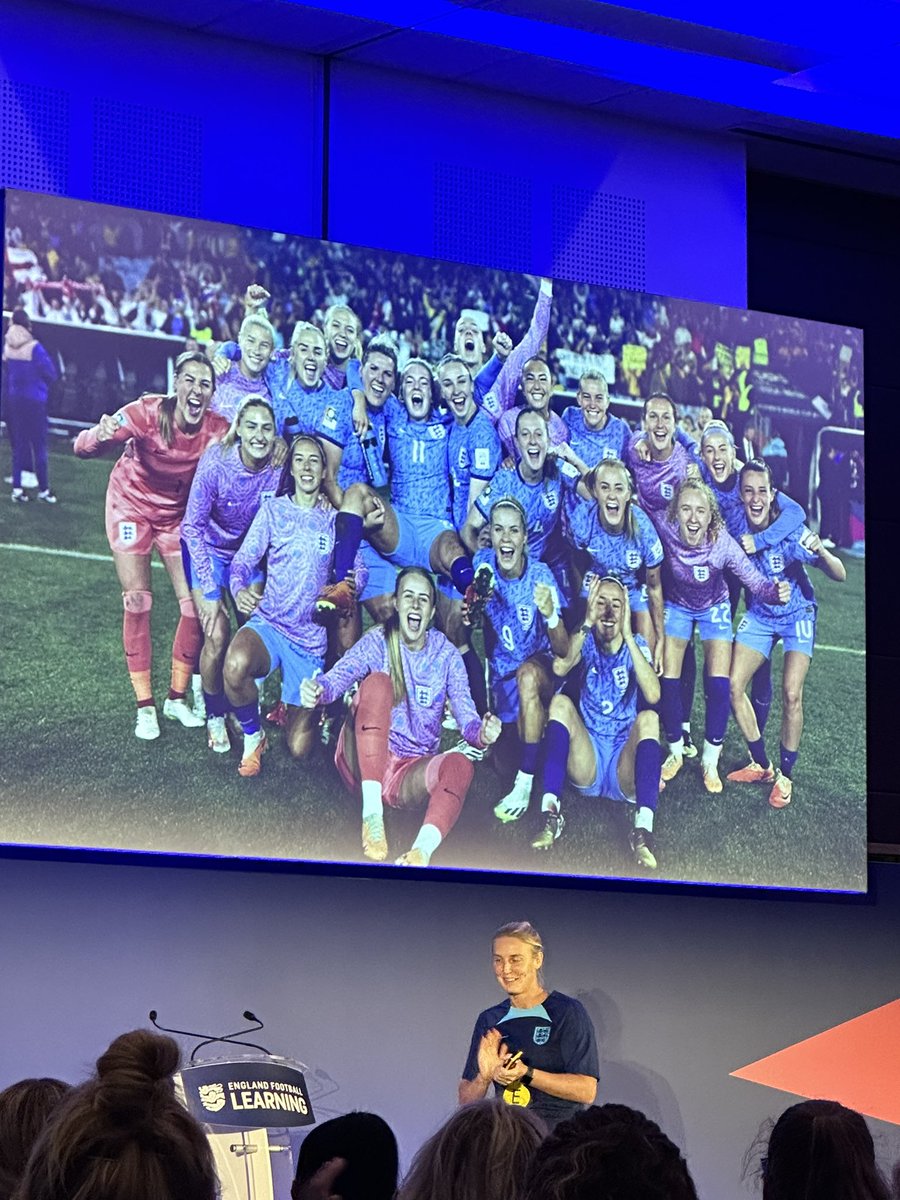 🏴󠁧󠁢󠁥󠁮󠁧󠁿Tell me a better way to start the morning after the @Lionesses are in the WWC Final! ⚽️A morning full of incredible and inspiring women. Huge shout your to @suey_smith, @Mux1972, @StaceyMiless and team on putting on an amazing conference. #FIFAWWC #GFCC23 #Football