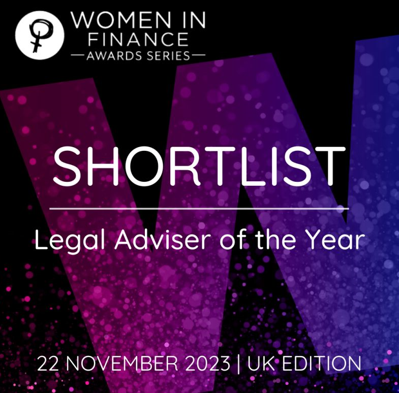 Memery Crystal Partner Lesley Gregory has been shortlisted for Legal Adviser of the Year in the @WIfinanceawards.

The winner will be revealed at a live awards ceremony on 22 November 2023, at the Royal Lancaster in London.

bit.ly/3qzdhpI

#WIFUK #WomeninFinance