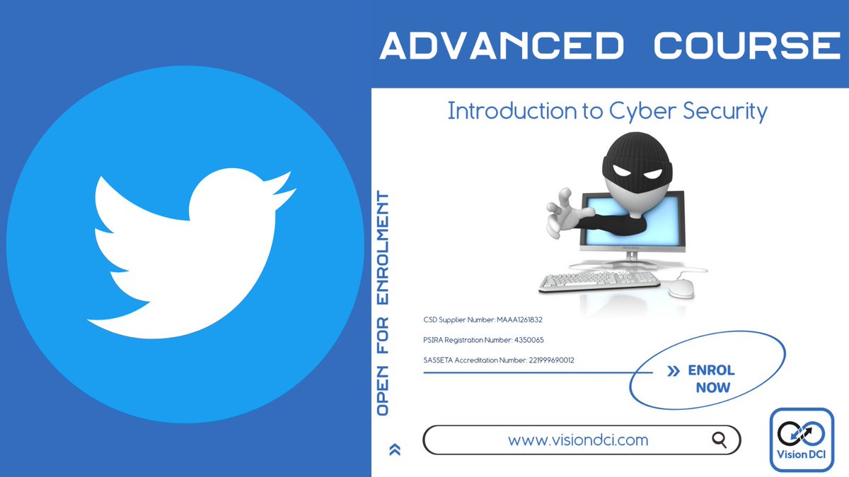 VisionDCI's tweet image. 🖥️💻

Website: visiondci.com/course/cyber-s…

More Information: accounts@visiondci.com

#CyberSecurity #IntroductionToCyberSecurity #EnrolNow #AdvancedCourse #VisionDCI #onlinelearning #education #training #intelligence #security #elearning