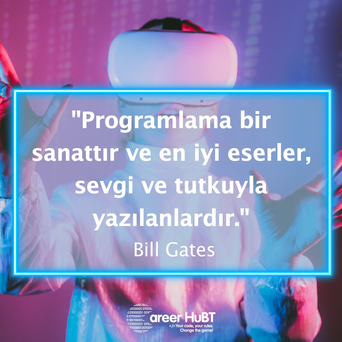 careerhubt's tweet image. Kodlama yeteneğinizle eşsiz projeler
yaratmaya hazır mısınız? 🌟 #BillGates #Programlama
#KodlamaSanatı #careerhubt
